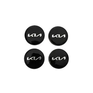 Vanteiden keskiökapselit 60/56 mm (musta/kromi, 4 kpl) kuva 1