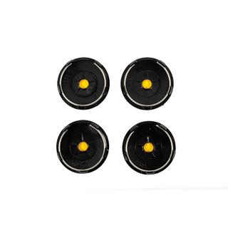 Vanteiden keskiökapselit 60/56 mm (musta/kromi, 4 kpl) kuva 4