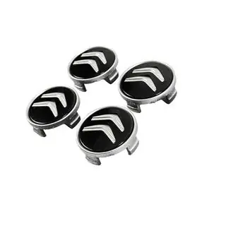 Vanteiden keskiökapselit 60/56 mm (musta/kromi, 4 kpl) kuva 2