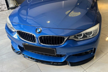 BMW 4-sarja F32/F33/F36 2012–2020 Etupuskurin lipa Lip EuroCap (M-Sport, 2014-2017, kiiltävä musta) kuva 2