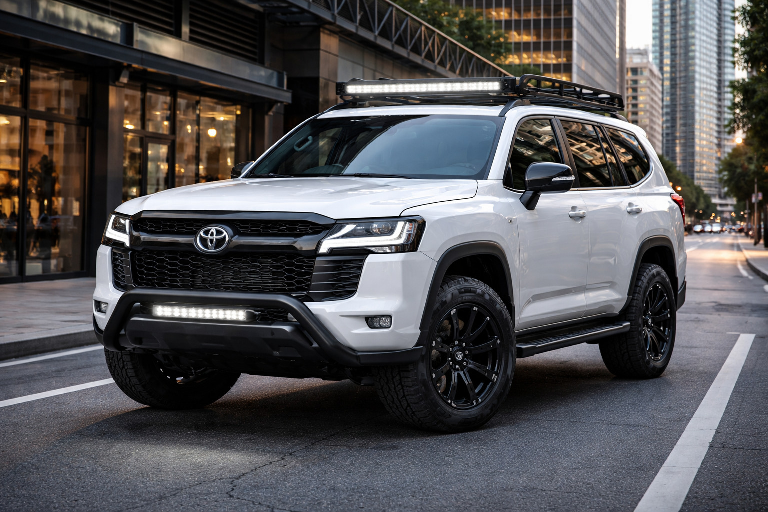 Toyota Land Cruiser 300:n kaupunkikäyttöön sopiva starttipäivitys ilman överiä