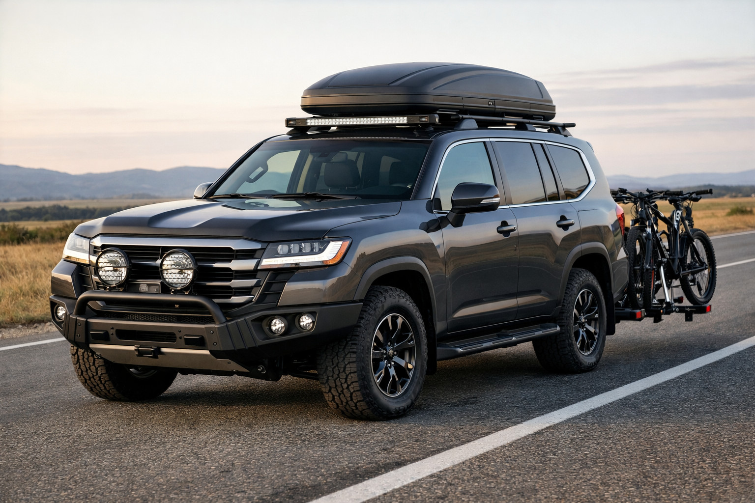 Mitä varusteita Toyota Land Cruiser 300:aan maantieajoon