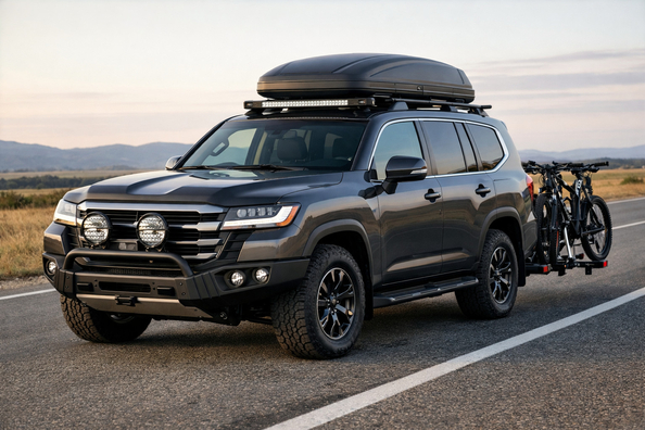 Mitä varusteita Toyota Land Cruiser 300:aan maantieajoon