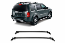 Honda Pilot 2008–2015 Kattotelineen poikkitangot OEM kattokaiteisiin (2 kpl) Musta kuva 2