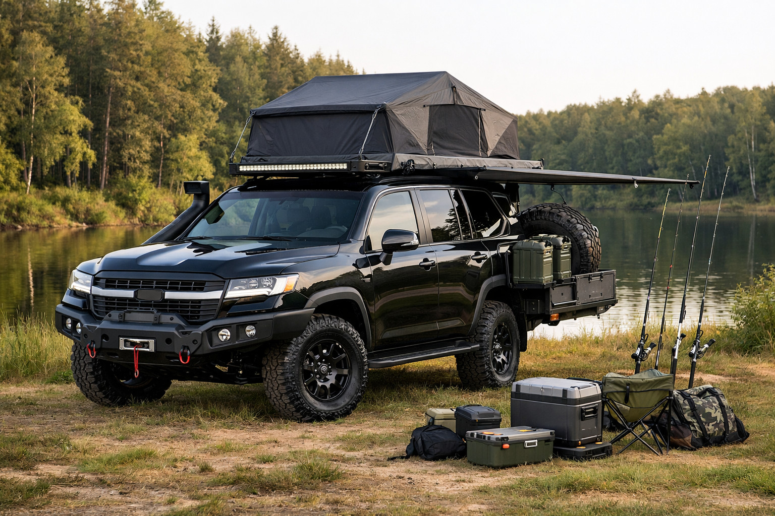 Mitä Toyota Land Cruiser 300:aan kannattaa oikeasti tehdä kalastusta ja luontoreissuja varten