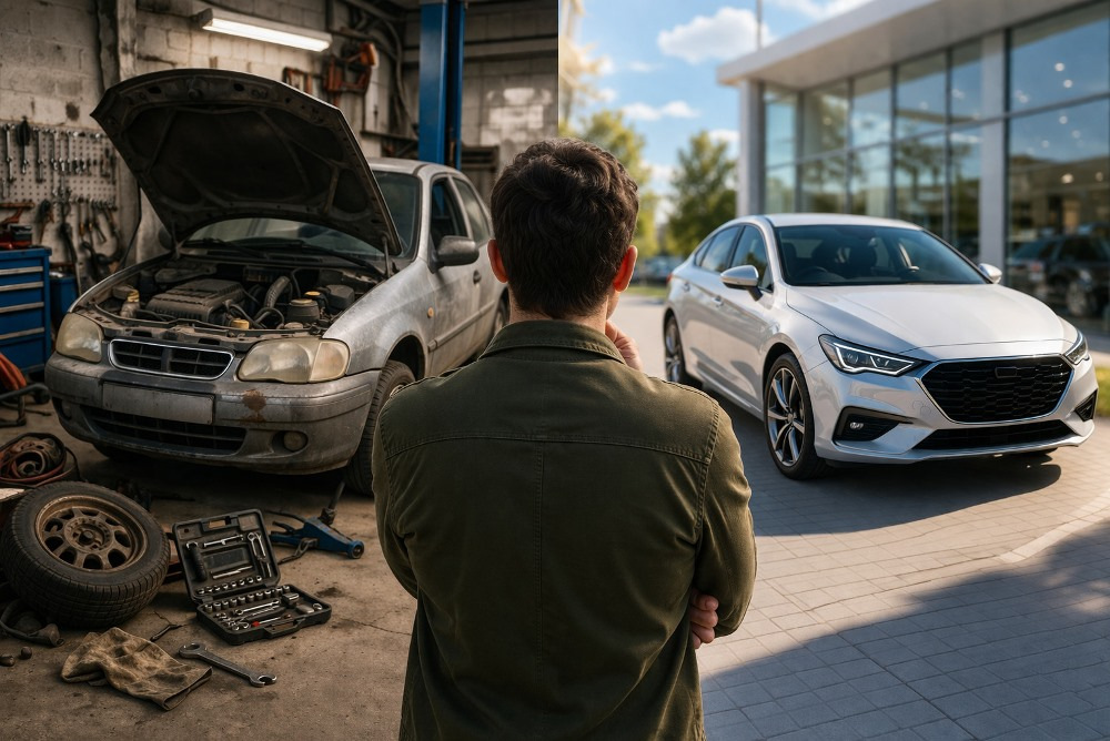 Kumpi kannattaa: korjata vanha auto vai ostaa toinen?
