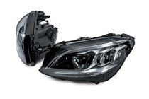 Mercedes C-class W205 2014–2021 Etuajovalot Full LED -moduuleilla (HALOGEN-malleihin, 2 kpl) kuva 2