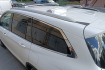 Acura MDX 2013–2020 Kattotelineen poikkitangot integroituihin kattokaiteisiin OEM (2 kpl) Kromi kuva 7
