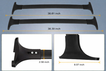 Ford Ecosport 2013–2022 Kattotelineen poikkitangot integroituihin kattokaiteisiin OEM (2 kpl) Musta kuva 7