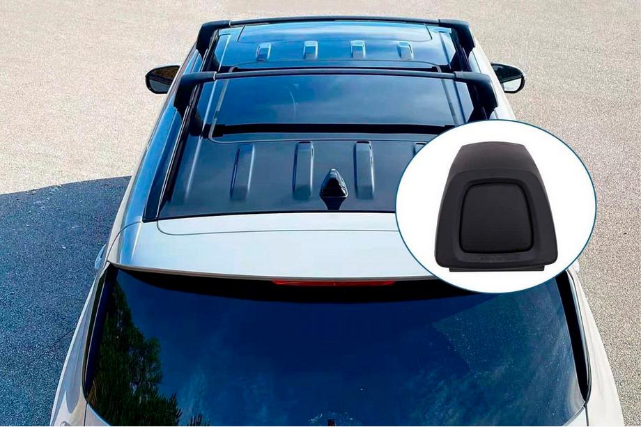 Hyundai Palisade 2018–2025 Kattotelineen poikkitangot integroituihin kattokaiteisiin OEM (2 kpl) Musta Image