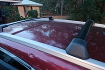 Honda CRV 2012–2016 Kattotelineen poikkitangot integroituihin kattokaiteisiin OEM (2 kpl) Musta kuva 5