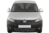Volkswagen Caddy 2010–2015 Yksiosainen puskurin ritilä (ruostumaton teräs) kuva 1