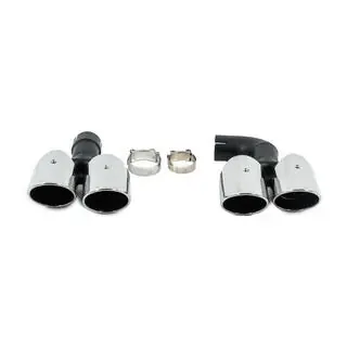 Silver pakoputken päätyputket X3M F97 -tyyliin (V1) kuva 1