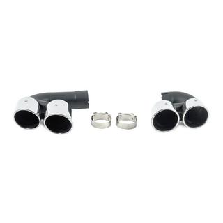 Pakoputken päät V1 Silver X5M F95 -tyyliin kuva 1