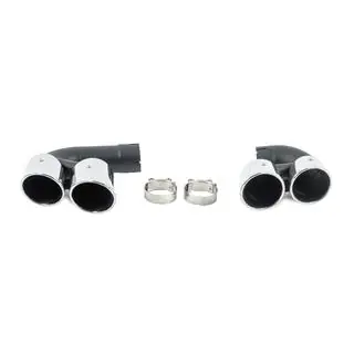 Pakoputkenpäät V1 Silver X6M F96 -tyyliin kuva 1