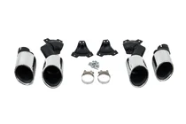 BMW X6 G06 2019–2027 Pakoputken päät V2 Silver X6M F96 -tyyliset kuva 6