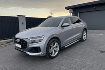 Audi Q8 2018– Sivuaskelmat Vision New Grey (2 kpl, alumiini) kuva 1