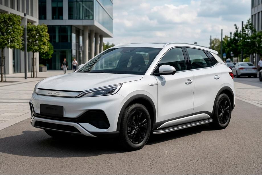 BYD Atto 3 2021– Maydos V1 sivuportaat (2 kpl, alumiini ↗ ruostumaton teräs) Kuva 1