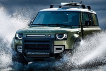 Land Rover Defender 2019– Kattotelineen poikkitangot integroituihin kattokaiteisiin OEM (2 kpl) Musta kuva 1