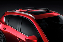 Mazda CX-5 2017–2025 Kattotelineen poikkitangot integroituihin kattokaiteisiin HARMS (2 kpl) Musta kuva 1