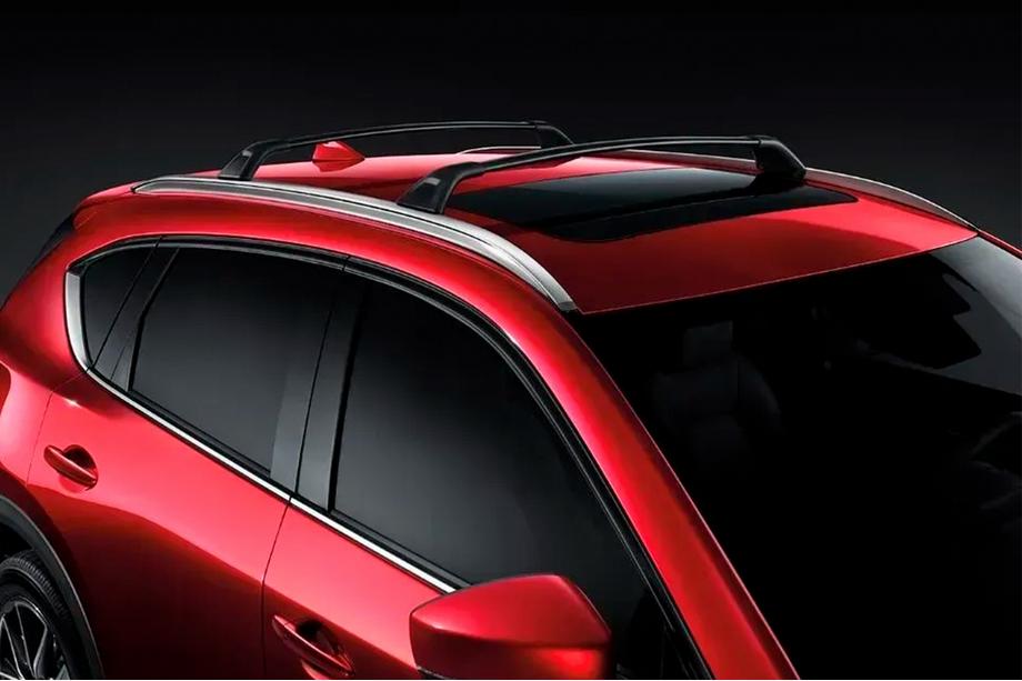 Mazda CX-5 2017–2025 Kattotelineen poikkitangot integroituihin kattokaiteisiin HARMS (2 kpl) Musta Image