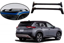 Nissan X-trail T33/Rogue 2022– Kattotelineen poikkitangot integroituihin kattokaiteisiin OEM (2 kpl) Musta kuva 11