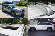 Toyota Highlander 2013–2019 Kattotelineen poikkitangot integroituihin kattokaiteisiin OEM (2 kpl) Harmaa kuva 2