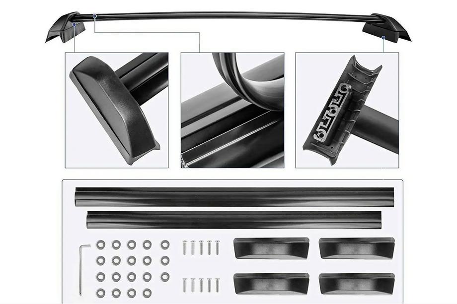 Honda CRV 2001–2006 Lukittavat OEM-poikittaispalkit alkuperäisiin kiinnityspisteisiin (2 kpl) Kuva 7