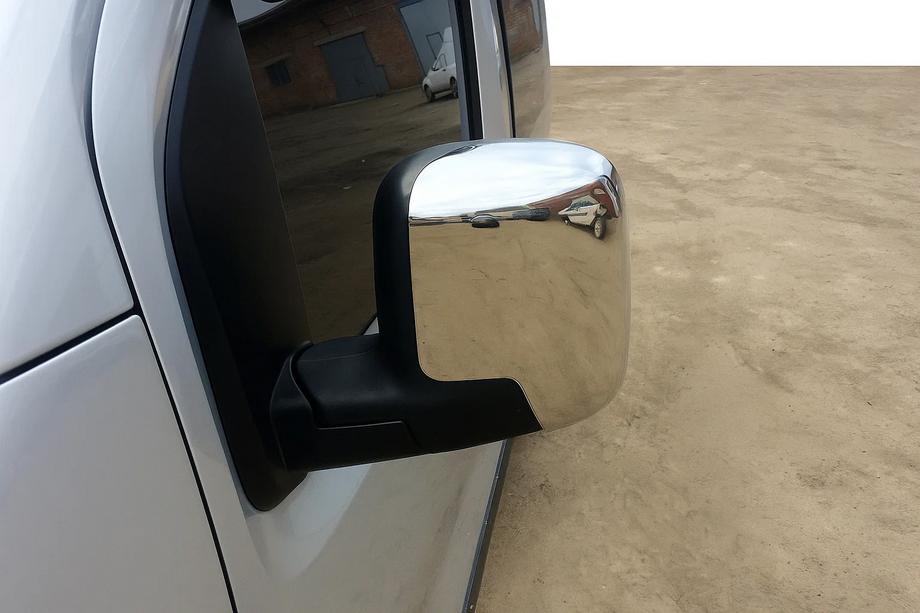 Fiat Fiorino/Qubo 2008–2024 Peilinkuorten yläosan kromilistat (2 kpl, ruostumaton teräs) Image