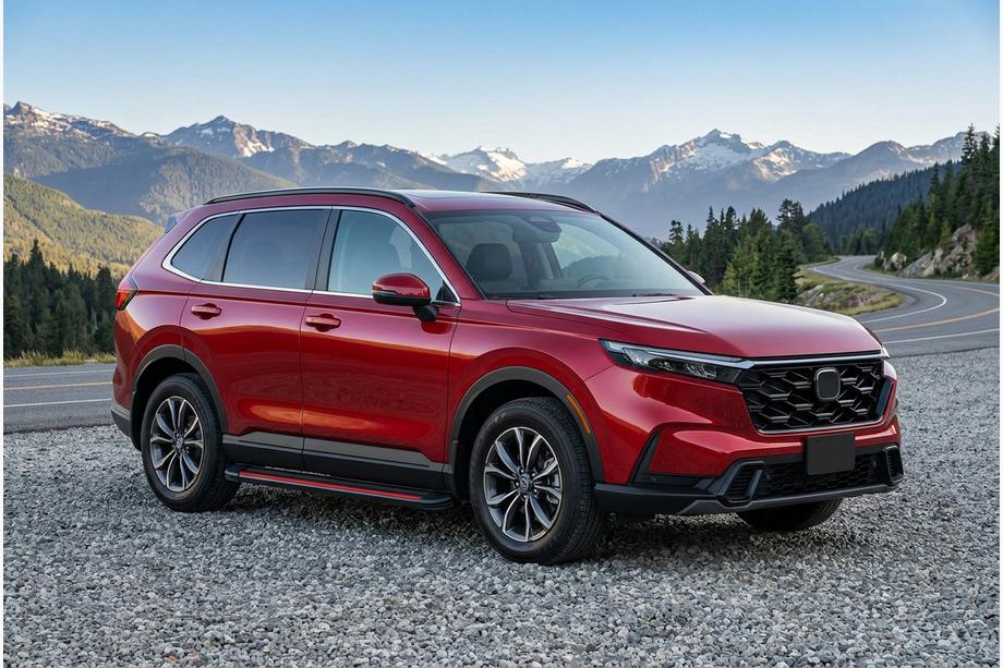 Honda CRV 2022– Sivuporrassarja Maya Red (2 kpl, alumiini) Image