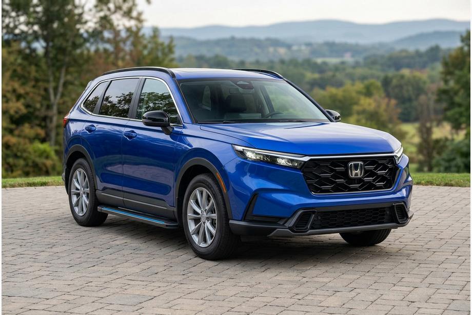Honda CRV 2022– Maya Blue sivuportaat (2 kpl, alumiini) Image