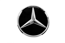 Mercedes GLE/ML class W166 2011–2018 B-laatu: Etumerkki lasin alla, kromikehys a0008880111 (GLE:lle) kuva 1