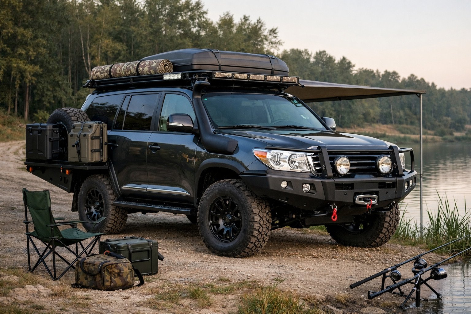 Toyota Land Cruiser 200 -päivityspaketti kalastukseen ja huonoille teille
