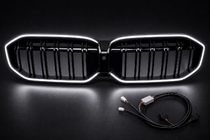 BMW 3-sarja G20/G21 2018– M-Look LED munuaismaski (2022+, kiiltävä musta) kuva 5