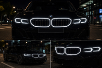 BMW 3-sarja G20/G21 2018– M-Look LED munuaismaski (2022+, kiiltävä musta) kuva 6