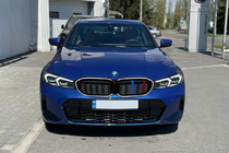 BMW 3-sarja G20/G21 2018– M-Color LED -munuaismaski (2022+, kiiltävä musta) kuva 1