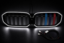 BMW 3-sarja G20/G21 2018– M-Color LED -munuaismaski (2022+, kiiltävä musta) kuva 4
