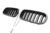 BMW X5 F15 2013–2018 BMW munuaismaskit M-look LED (kiiltävän musta) kuva 3