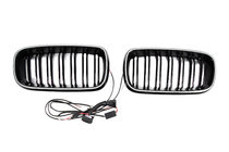 BMW X6 F16 2014–2019 BMW munuaismaskit M-look LED (kiiltävän musta) kuva 6