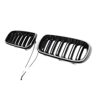 BMW munuaismaskit M-look LED (kiiltävän musta) kuva 3