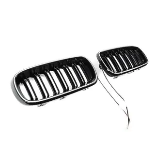 BMW munuaismaskit M-look LED (kiiltävän musta) kuva 4