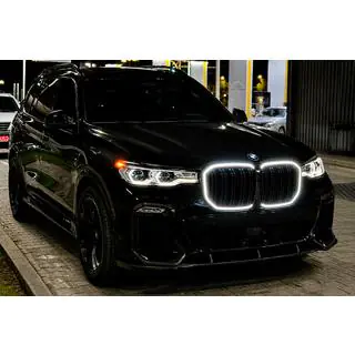 BMW munuaismaski M-Look LED (2019-2022, kiiltävä musta) kuva 1
