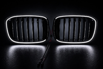 BMW X4 G02 2018– Munuaismaskit 1 Bar LED (2018-2021, kiiltävä musta) kuva 5