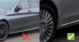 Mercedes C-class W205 2014–2021 Eturoiskeläpät Premium (Base, 2 kpl) kuva 2