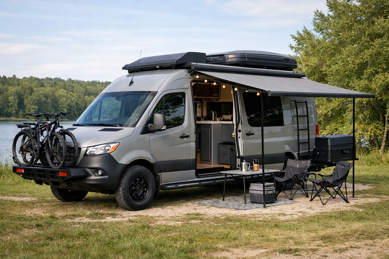 Mercedes Sprinter W907/W910 -päivitys perheretkeilyyn ilman överiksi menoa