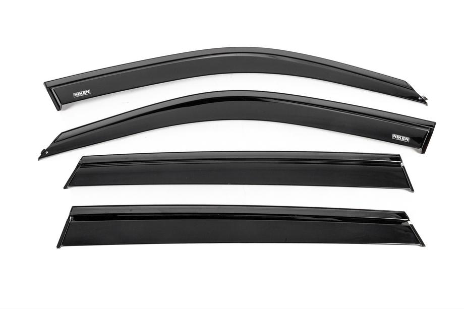 BMW X5 E70 2007–2013 Ikkunatuuliohjaimet mustalla listalla Niken Luxury (4 kpl) Image
