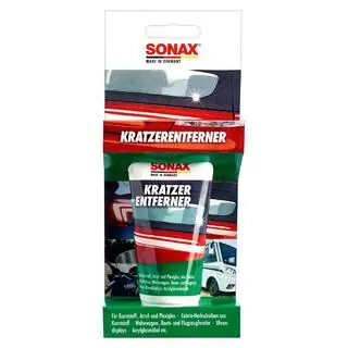 Ajovalojen, akryylin ja muovin kiillotusaine 75 ml SONAX Scratch Remover