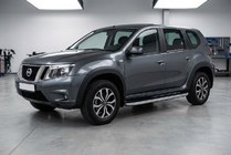 Nissan Terrano 2014– Sivuportaat Tayga Grey (2 kpl, alumiini) kuva 1