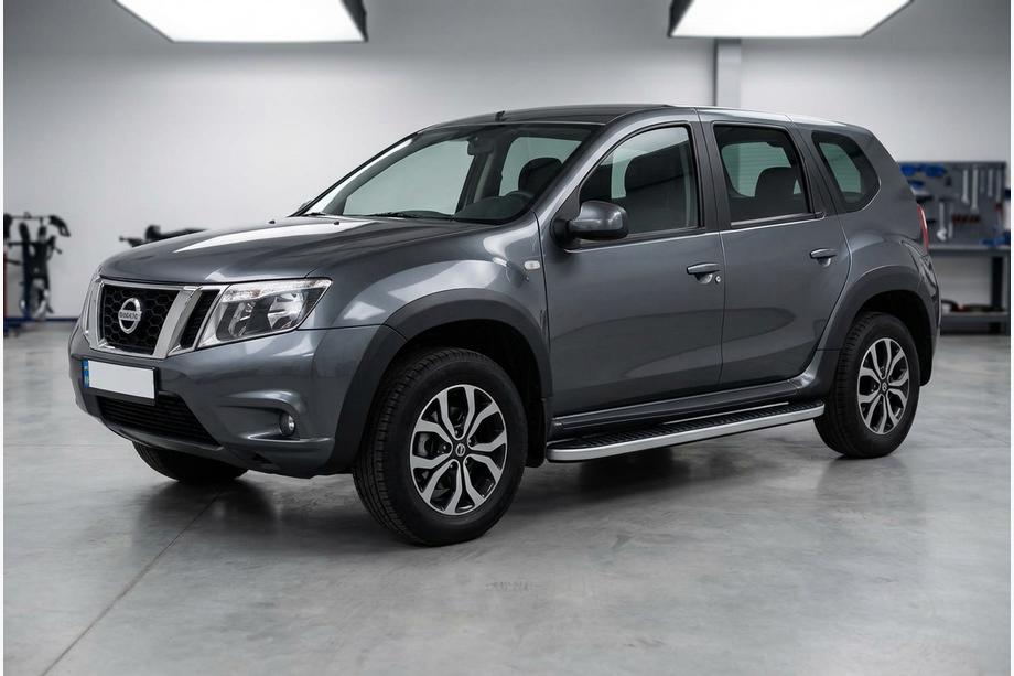 Nissan Terrano 2014– Sivuportaat Tayga Grey (2 kpl, alumiini) Image