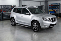Nissan Terrano 2014– Maydos V1 sivuaskelmat (2 kpl, alumiini/ruostumaton teräs) kuva 1